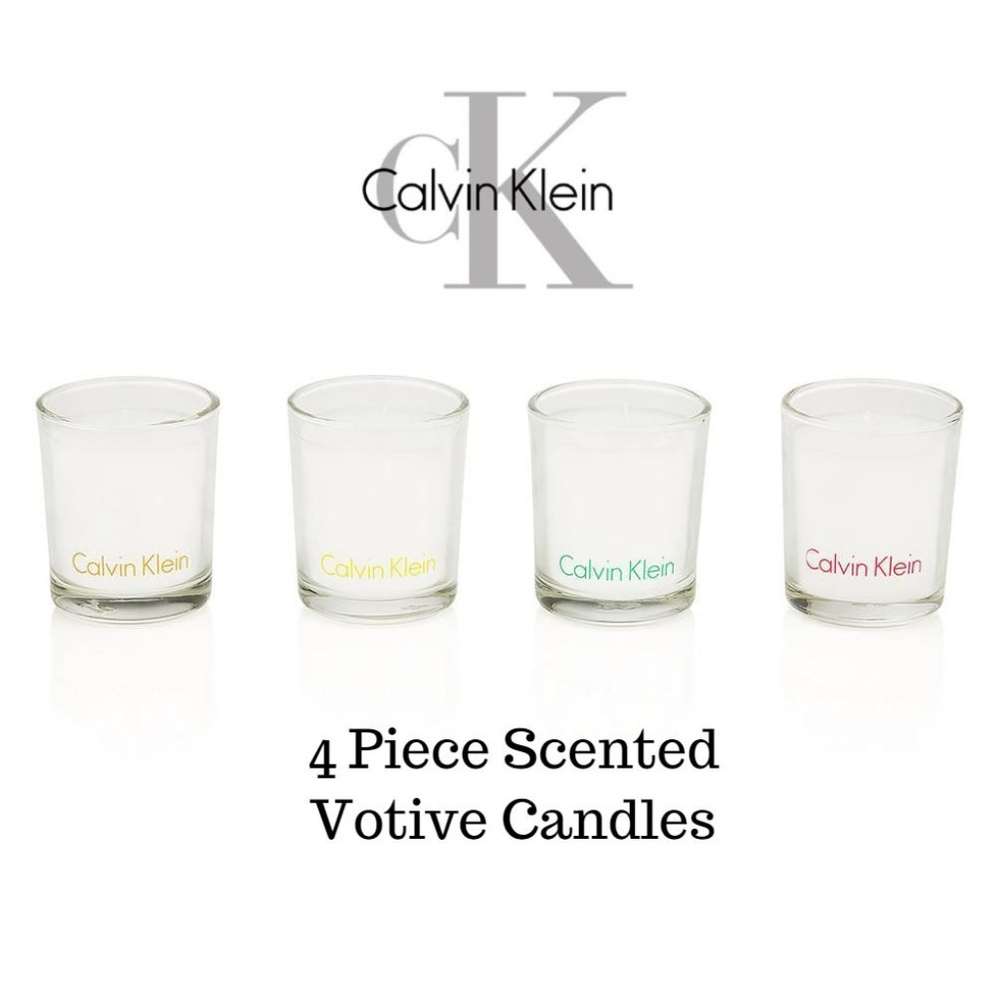 Calvin Klein 4 Piece Scented Votive Candle Set 1.9